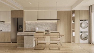 现代简约餐厅3D模型下载